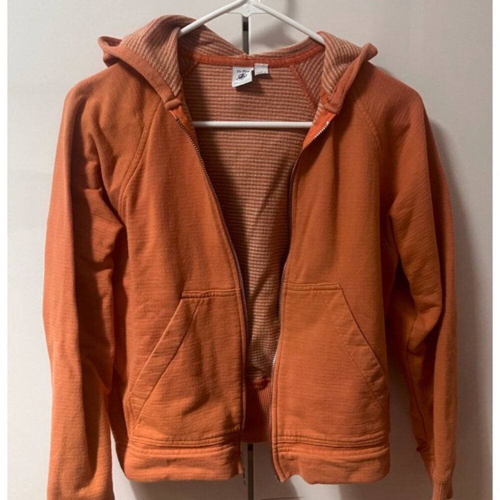 Petit Bateau, hoodie, sweater jacket orange, size 12/150 unisex